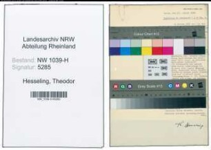 Entnazifizierung Theodor Hesseling , geb. 30.01.1903 (Lehrer)
