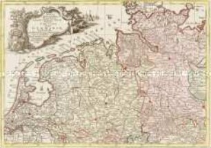 Mappa Geographica summo labore, accurate et novissime exarata, exhibens Circulos aliquot Germaniae