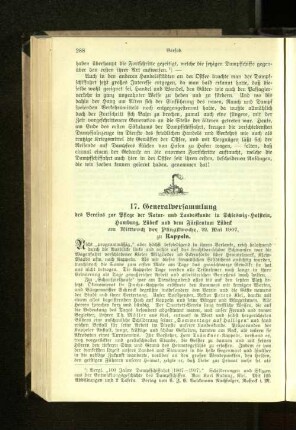 17. Generalversammlung
