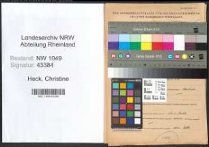 Entnazifizierung Christine Heck , geb. 01.01.1900 (Haendlerin)