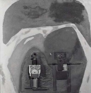Abstrahierte Komposition "Two figures"