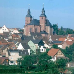Walldürn. Blick nach Südwest zur Wallfahrtskirche Hl. Blut