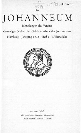Jahrgang 1972 - Heft 1