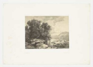 Berglandschaft mit See, Blatt 29 der Folge "Werke"