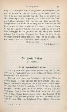 267-278 Der Werth Afrikas : Fortsetzung