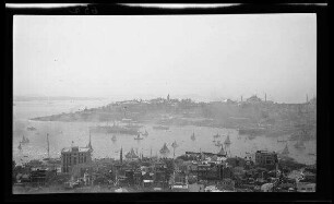 Panorama von Galata Turm auf Stambul (= Istanbul, Türkei)