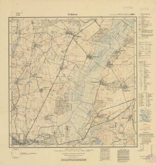 2139 (alte Nr.: 756) Kritzkow, Meßtischblatt (4cm - Karte)