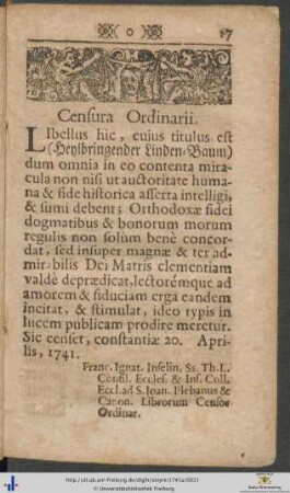 Censura Ordinarii