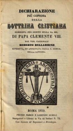 Dichiarazione più copiosa della dottrina christiana