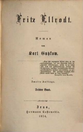 Fritz Ellrodt : Roman, 3