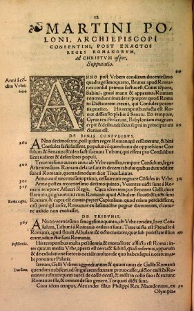 Martini Poloni ... de quatuor maioribus regnis et Romanae urbis exordio libellus