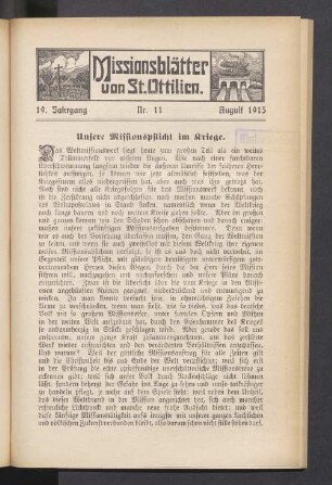 Nr. 11. August 1915