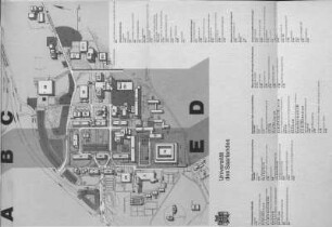 Lageplan Universität des Saarlandes