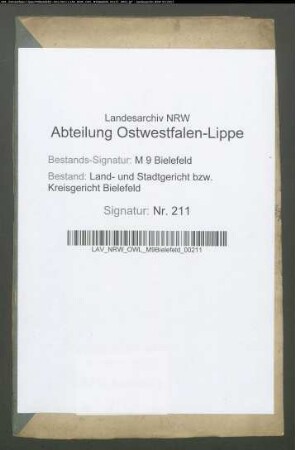 Möller, Friedrich Wilhelm, Schankwirt, Feldmark Bielefeld. Rendke, Anna Rosina, Bielefeld