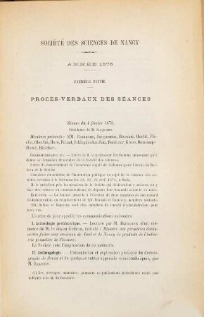 Bulletin de la Société des Sciences de Nancy. 4. 1878/79 = année 11/12