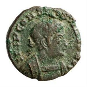 Münze, Follis, Aes 3, 316 n. Chr.