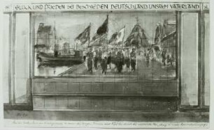 Skizze für Wandmalerei in der Goetheschule in Stralsund
