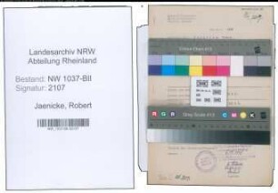 Entnazifizierung Robert Jaenicke , geb. 14.02.1897 (Angestellter)