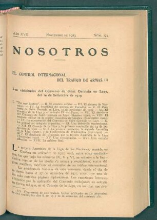 El control internacional del tráfico de armas