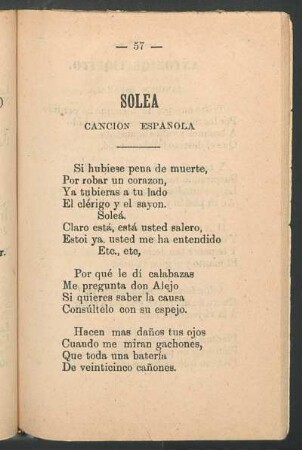 Soleá : Canción española