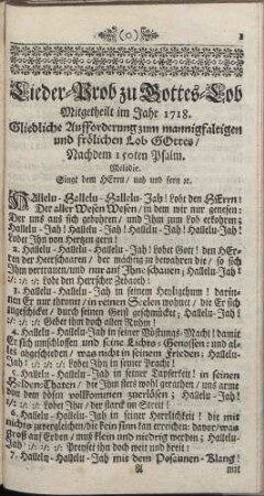 Lieder-Prob zu Gottes-Lob