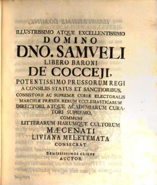 Titum Livium Patavinum aptissimum stili cultioris magistrum scholasticae iuventuti commendat M. Henricus Christianus Crellius ...