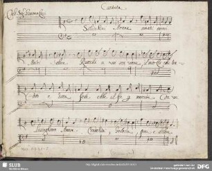Recitativo: Solitudini amene amati orrori