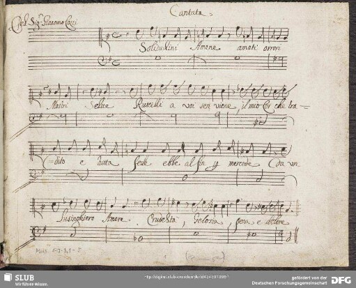 Recitativo: Solitudini amene amati orrori