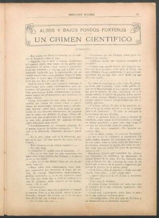 Altos y bajos fondos porteños - Un crimen científico - [Conclusión]