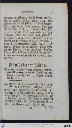 Fünfzehnter Absatz.