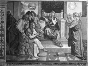 Acht Wandgemälde aus der Casa Bartholdy (Zuccari) in Rom — Joseph deutet die Träume des Pharao