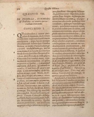 Quaestio VIII. De Periculo, Commodo & Fructibus rei vendita per retractum revocandae.