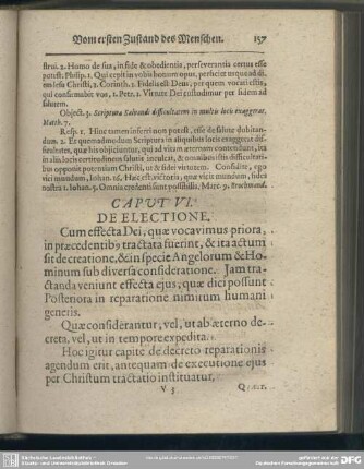 Caput VI. De Electione