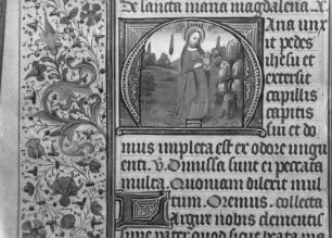 Stundenbuch Karls V. — Initiale M mit Maria Magdalena, Folio 189verso