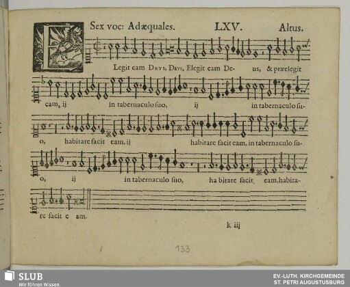 LXV. Elegit eam Deus