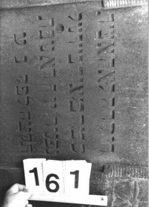 Grabstein 161 (Detailaufnahme)