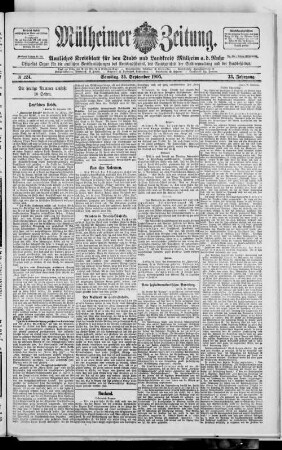 Mülheimer Zeitung. 1894-1933