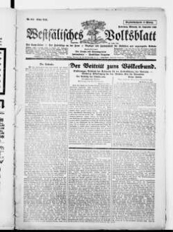 Westfälisches Volksblatt : amtliches Mitteilungsblatt der NSDAP und der Behörden der Kreise Paderborn, Büren, Warburg