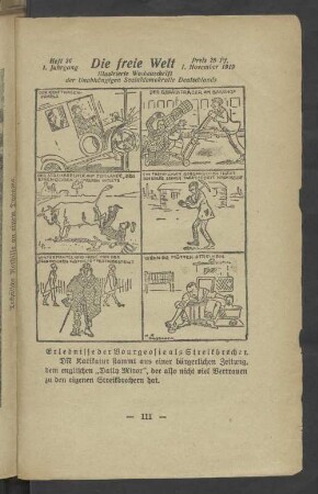 Die freie Welt 1. November 1919
