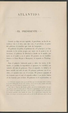 "El presidente"