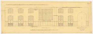 Warenhaus Wertheim, Leipziger Straße, Berlin 3. Bauabschnitt, Erweiterungsbau Voßstraße: Wandansicht der hinteren Restaurantionsräume im Böckmannhaus (Voßstraße 33), 1:25