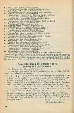 Keine Störungen bei Führerbesuchen