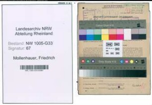 Entnazifizierung Friedrich Mollenhauer , geb. 11.12.1888 (Sachbearbeiter)