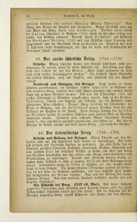 43. Der zweite schlesische Krieg. 1744-1745