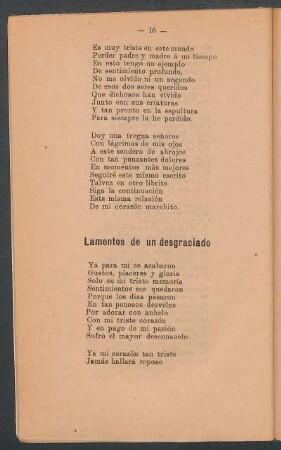 Lamentos de un desgradiado