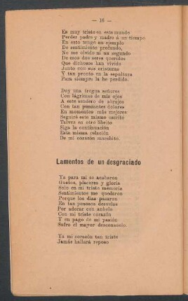Lamentos de un desgradiado