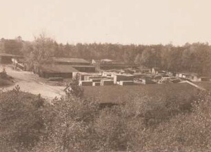 Dresden-Hellerau, Moritzburger Weg, Holzplatz der Deutschen Werkstätten, 1948