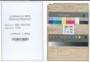 Entnazifizierung Ludwig Lindhorst , geb. 17.03.1892 (Angestellter)