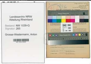 Entnazifizierung Anton Grosse-Westermann , geb. 22.11.1898 (Bahnbeamter)