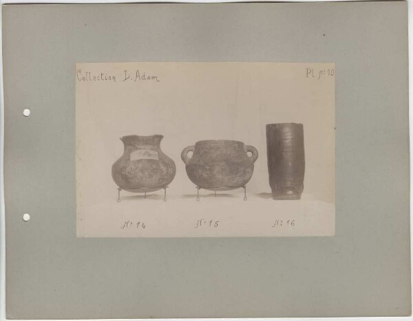 "Antiquities from San Salvador. Collection L. Adam."